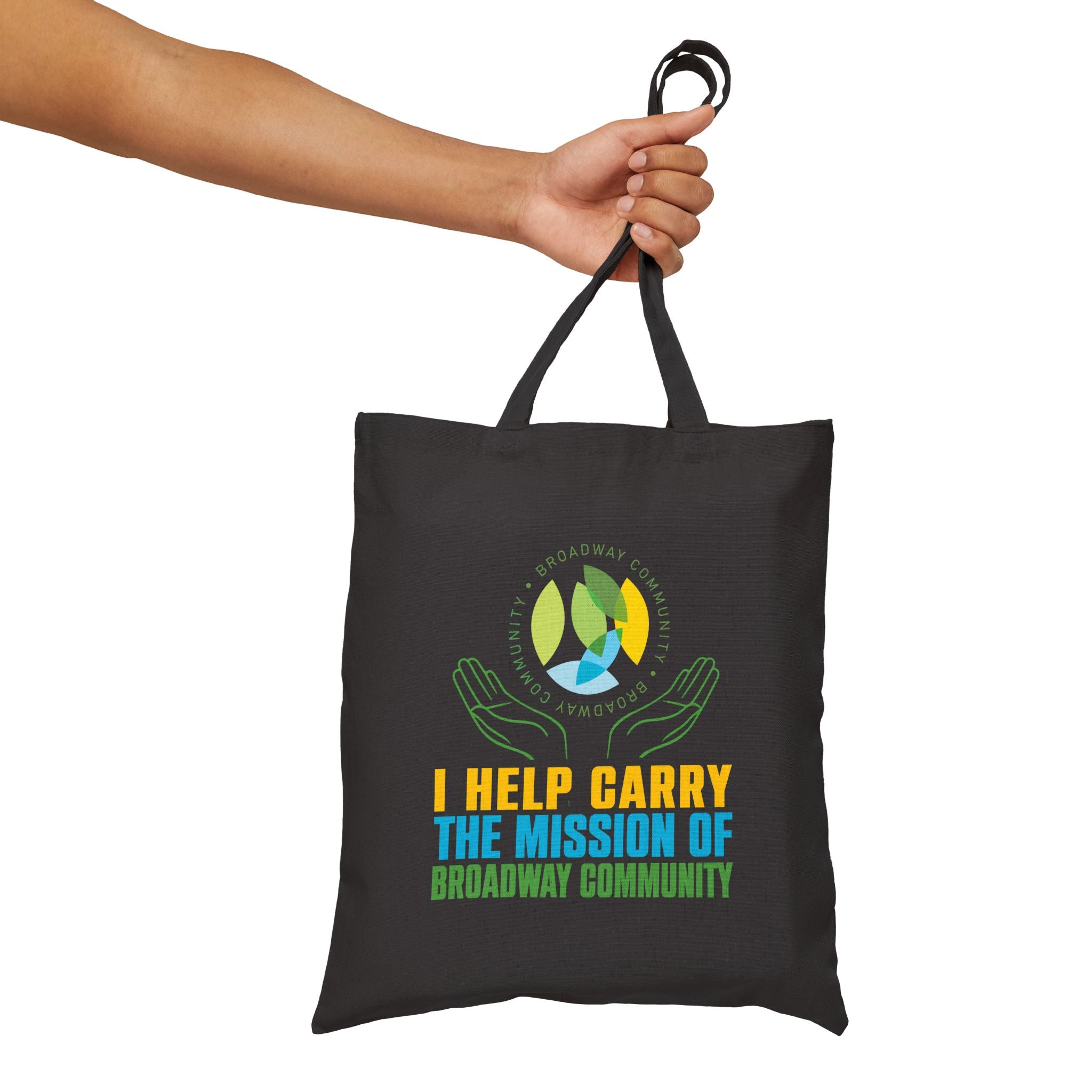 Carry The Mission Black Tote Bag - Broadway Community Collection